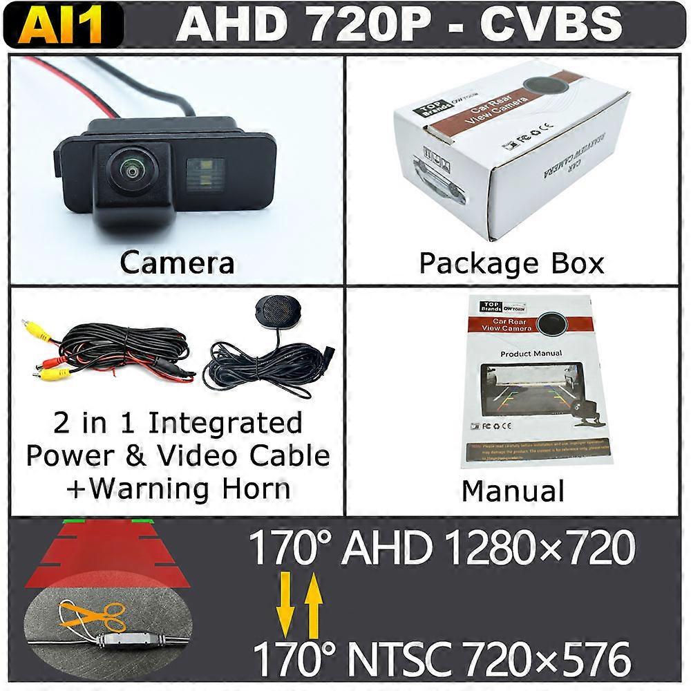AHD 1920x1080P Car Camera For Ford Explorer SUV MK5 Escape/Ford Kuga Fusion sedan 2011-2017 Camera Bracket License Plate Light
