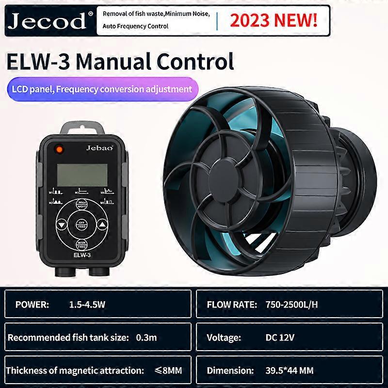Jebao 2023 New Wave Pump ELW Aquarium Water Pump Filter Fish Tank Ultra Quiet Operation Pump with WIFI Wireless Support WIFI