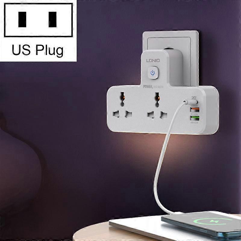 LDNIO SC2311 2 + 3 USB Ports Wireless Socket, Spec:  US Plug US Plug