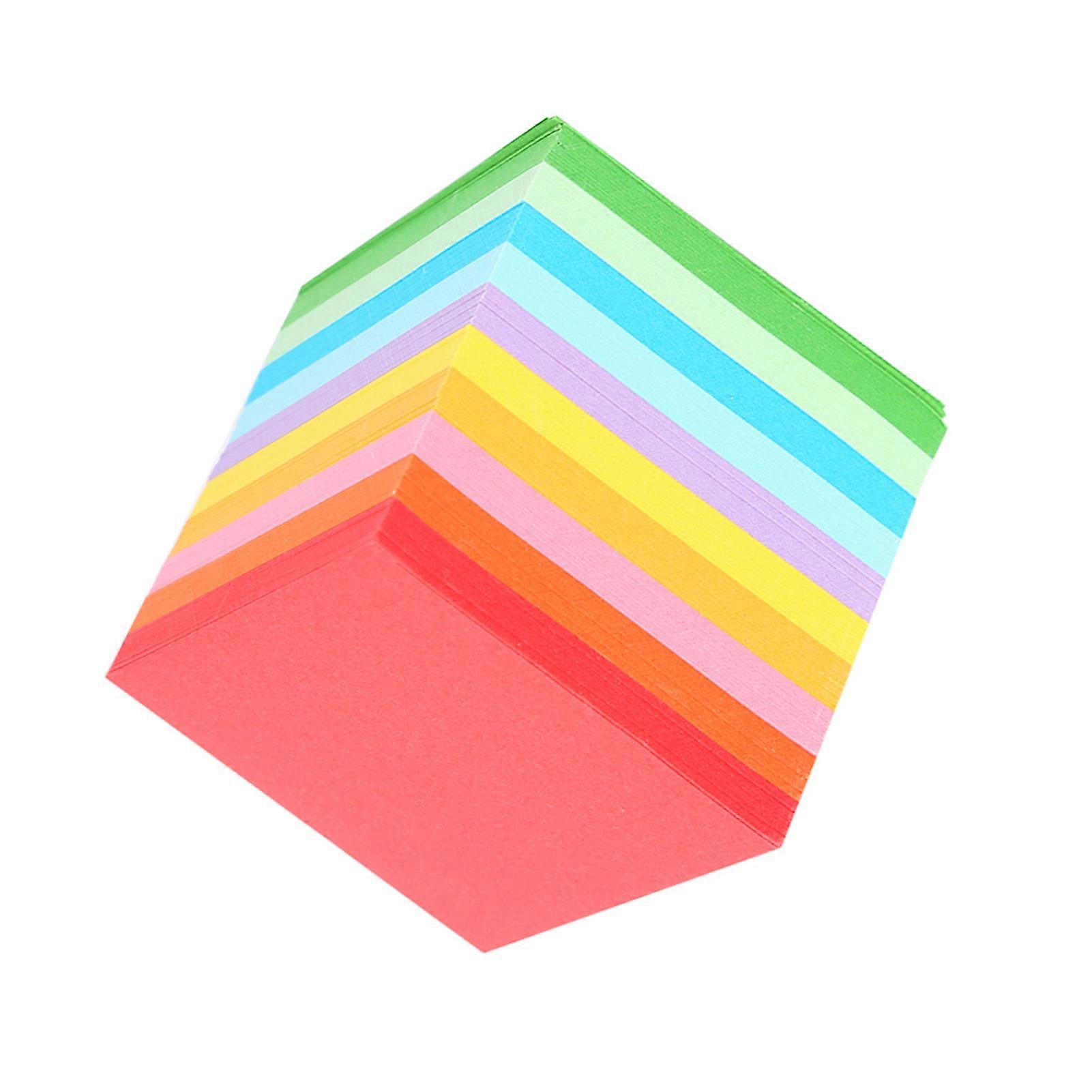 520 pcs 10 Colors Square Folding Paper Colorful Double Sided Origami Crane Craft Sheets 5x5 cm