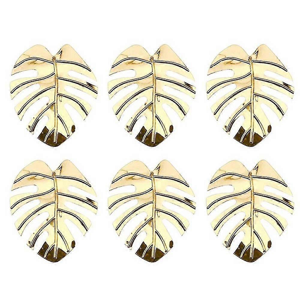 6/12 St Servett ringar Turtle Leaf Servett Spänne Serviette Ringar Bröllop Noble