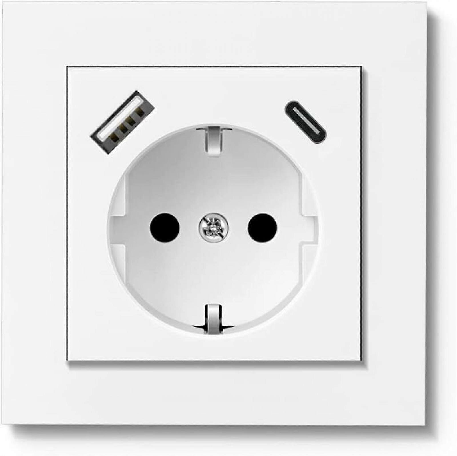 USB 16A SOCKET FLUSH-MOUNTED WALL SOCKET WITH USB & TYPE C CONNECTOR CHARGER2024 New Explosion DG