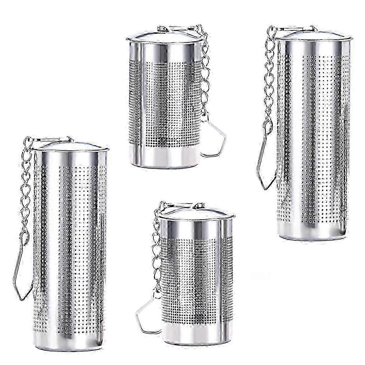 4PCS Tea Infusers compatible with Loose Tea,Tea Filter with Lid,Stainless Steel Tea Strainer with Ch