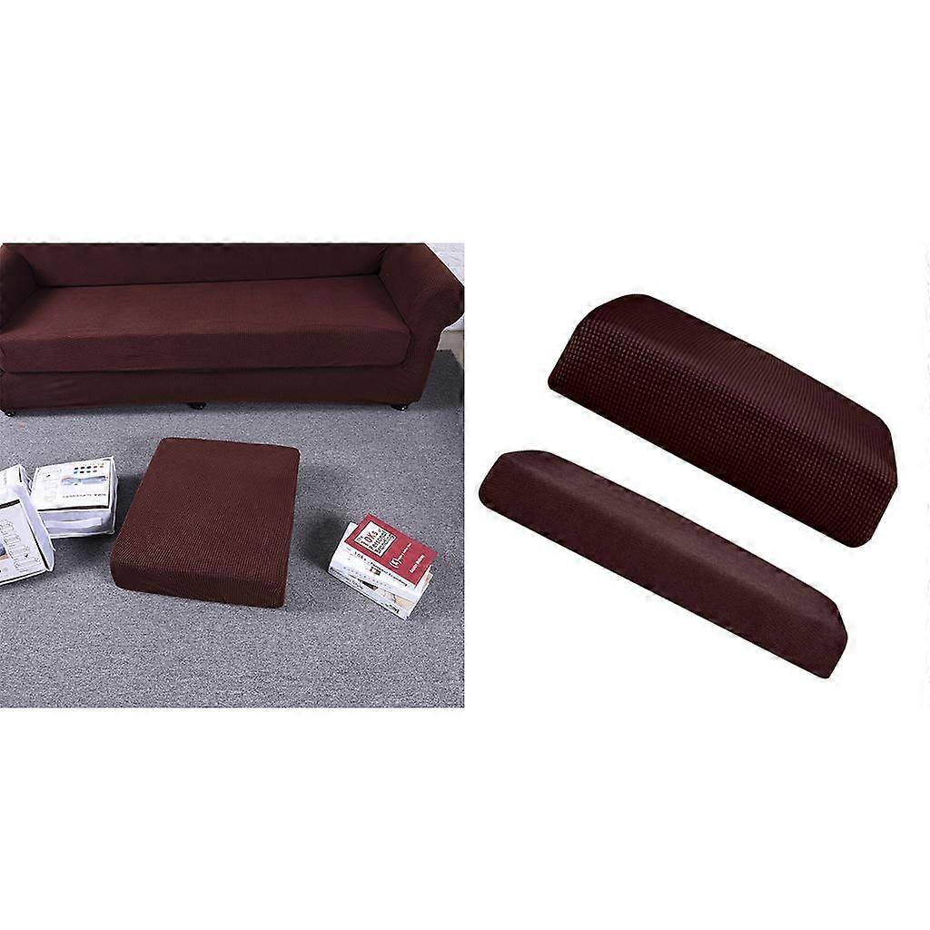 2 Pcs Stretch Sofa Seat Cushion Covers Couch Slipcover Protector