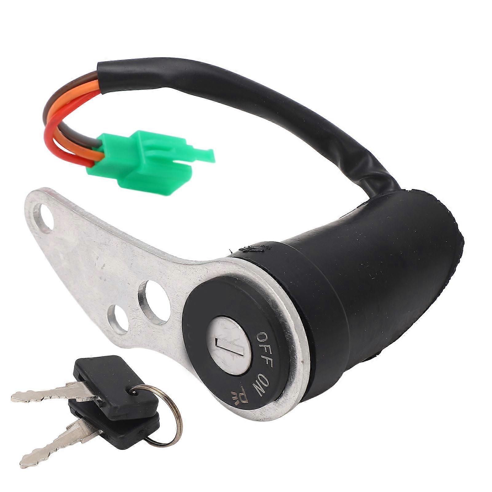 VOBOR Motorcycle Ignition Key Switch Set, Key Switch Plug Key Lock Set Long Lasting well Fit Replacement for Suzuki DR Z400 DR Z400E