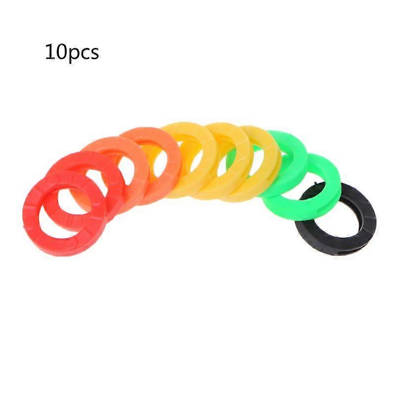 10Pcs Bright Colors Hollow Silicone for Key Cap Covers Topper Keyring Random Col