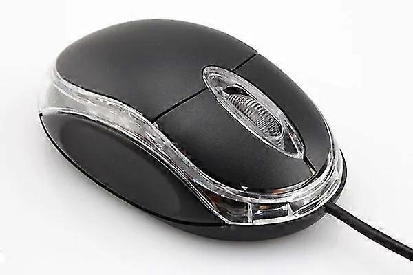 120cm Brief Black USB 2.0 3D LED Optical Wheel Wired Game Mouse For PC Laptop Notebook Mice & Trackballs