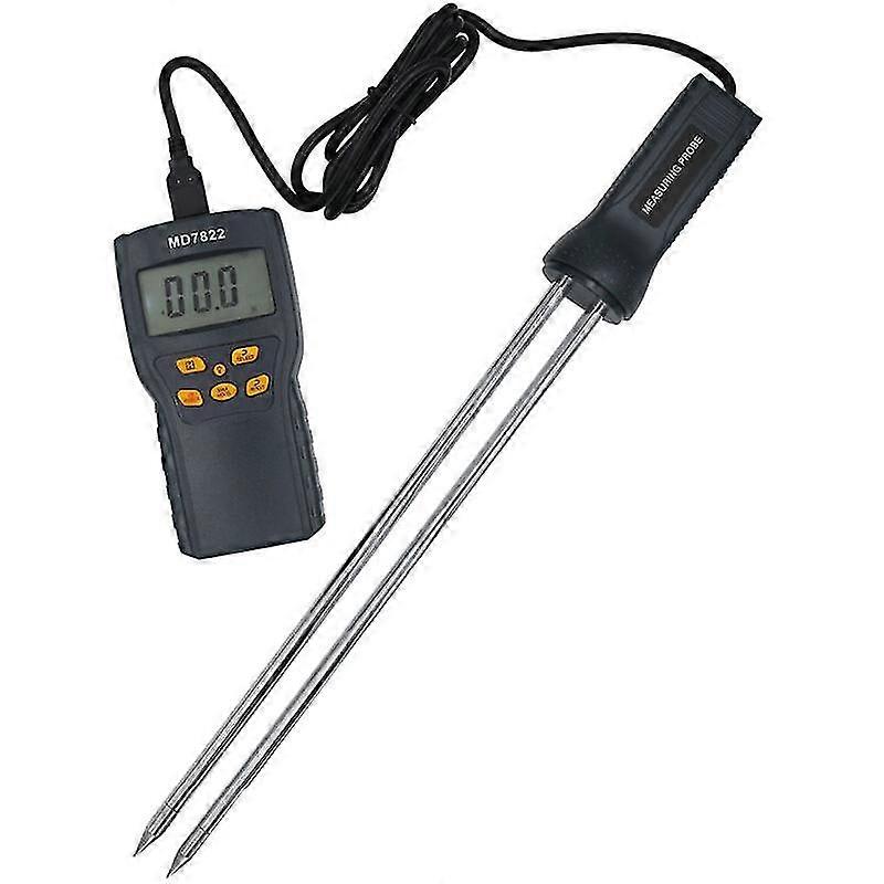 Digital Grain Moisture Meter, Portable Moisture Detector With Long Probe
