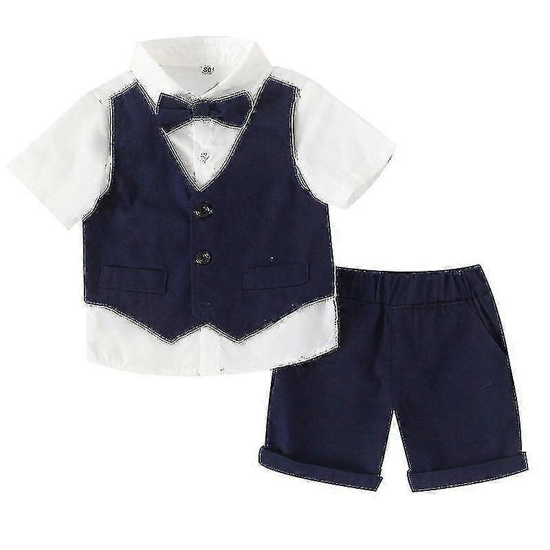 Boy's Tuxedos Toddler Formal Suits Set, Kids Fit Suit
