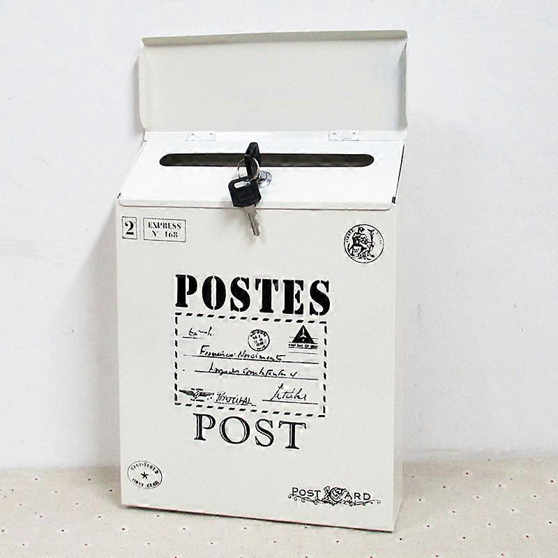 1 stuks Lock Mailbox Retro Brievenbus Wandmontage Brievenbus Krant Brievenbus