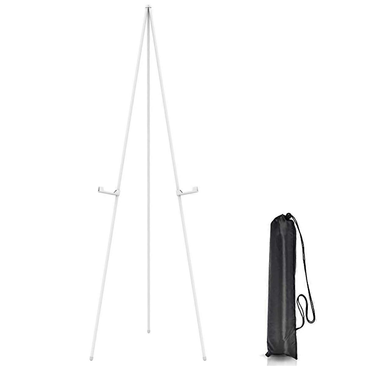 White Easel Stand for Display Wedding Sign & Poster-63InTall Easels for Display Holder-Collapsable