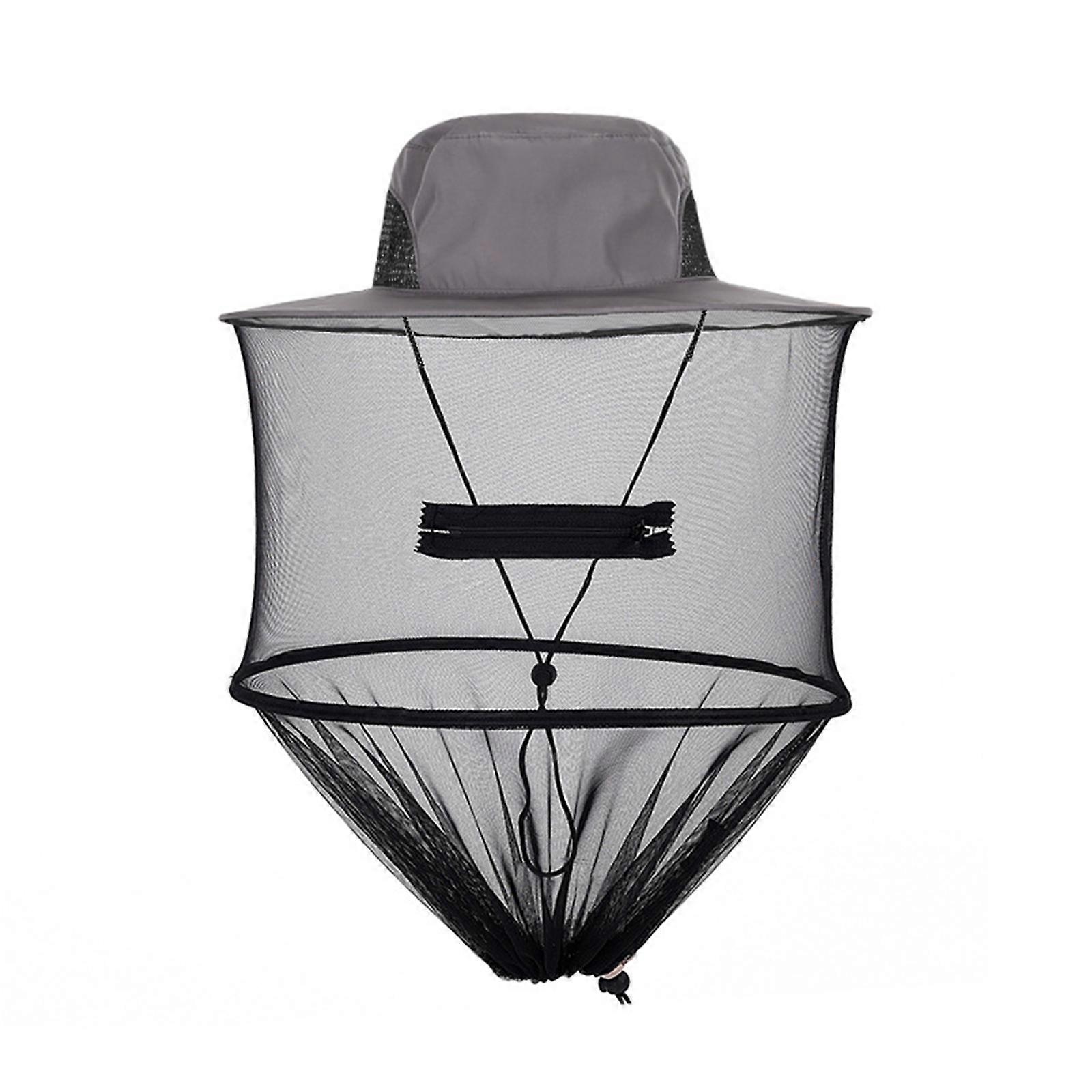 Fishing Cap Insect Proof Mosquito Hat Breathable Anti-bee Net Yarn Hat Camping