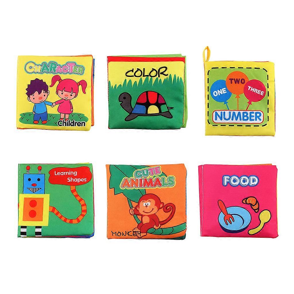 Sensory Squeak Book Tearproof Polyester Toy Book for Toddler Brain Development