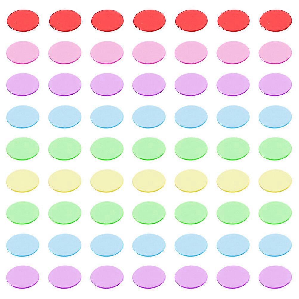 300Pcs Bingo Counting Chips Colorful Bingo Markers Gambling Game Counters