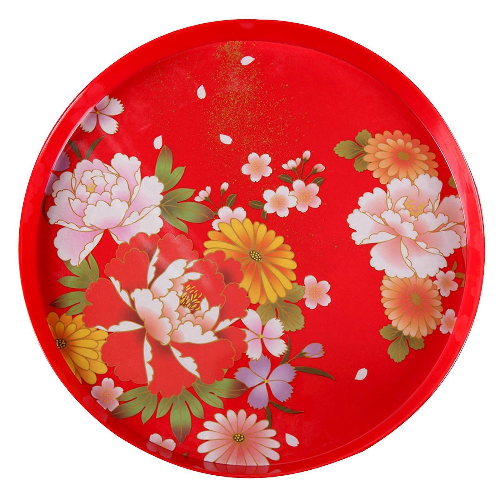 Tea Tray Chinese Style Reusable Melamine Smooth Surface Tea Table Serving Tray Wedding Decor