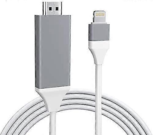 Lightning naar HDMI Adapter, 2k Lightning naar HDMI Digitale AV Adapter, Iphone naar HDMI Adapter