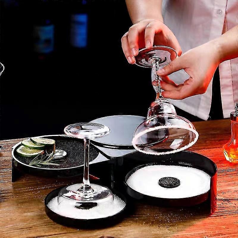 3 Tier Bar Glass Rimmer Margarita Cocktail Sugar Salt Rim Bar Bartender ...