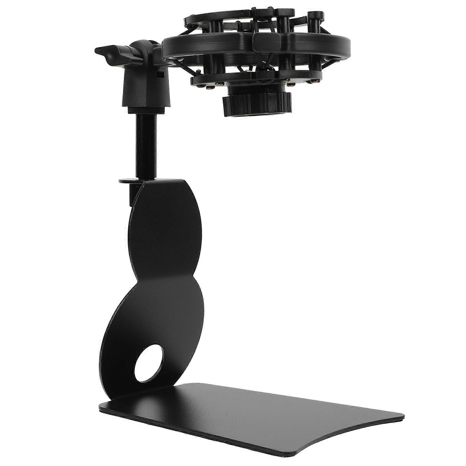 1 Set ABS Multi-functional Microphone Mount Clamps Iron Microphone Stand Holders