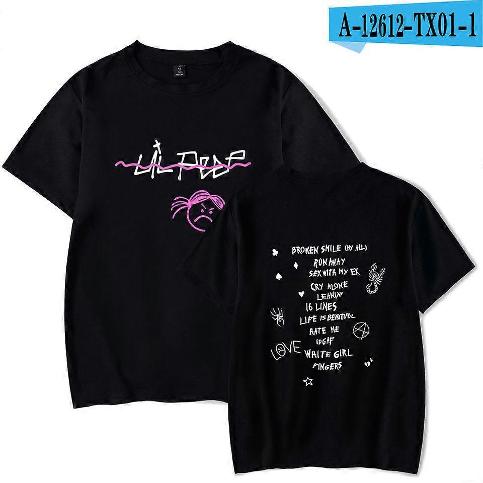 Lil Peep Camiseta oversize streetwear Camiseta de hip-hop Camiseta