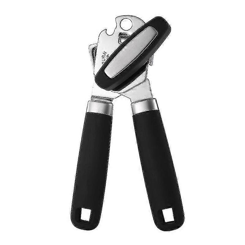 Manual Can Openers Non-slip Soft Handle Can Opener Professional Tin Opener With Built-in Bottle Opener Smooth Edge Can Opener Smooth Edge Manual