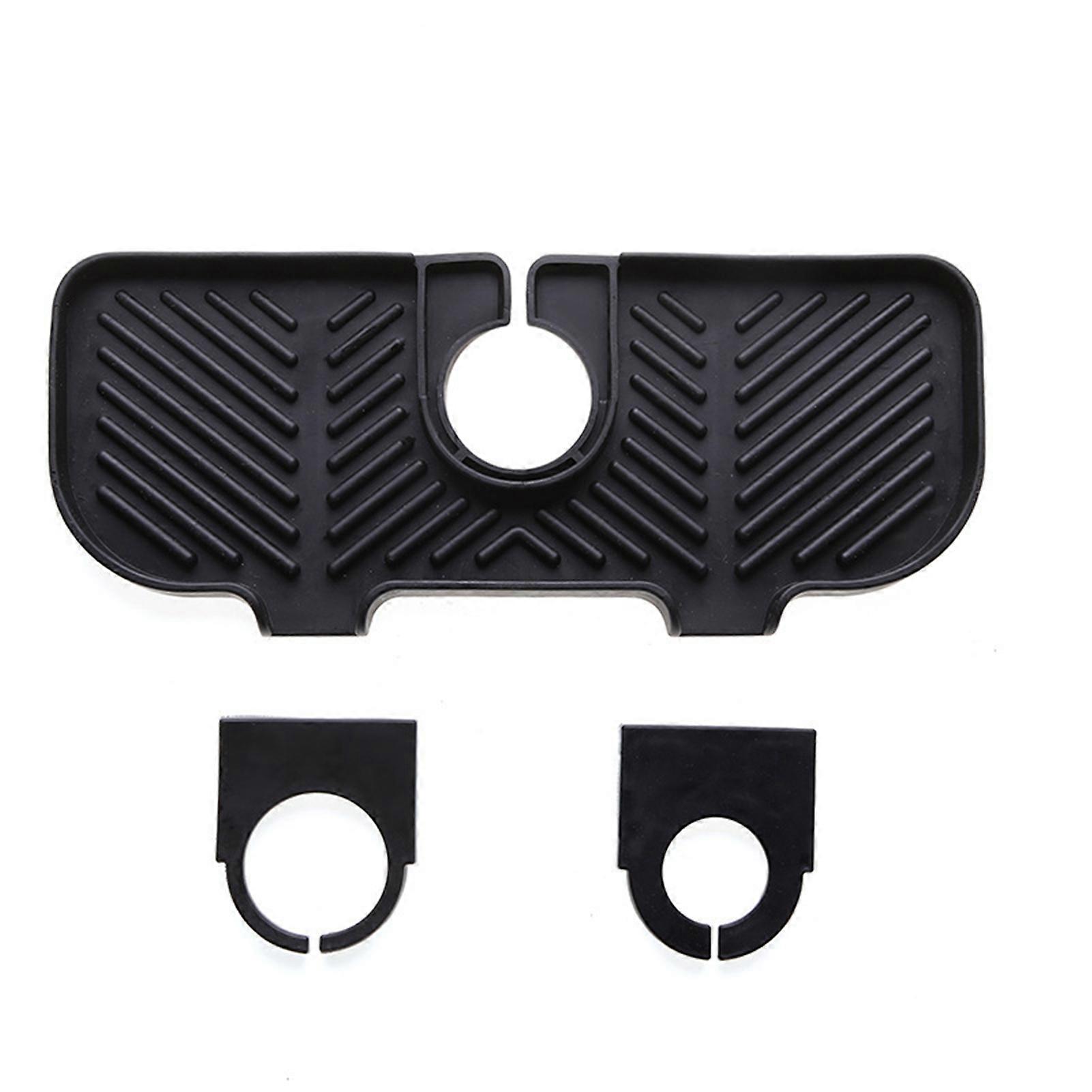 Splash Proof Faucet Mat Reusable Non-slip Keep Tidy Adjustable Aperture Draining Pad Kitchen Gadgets