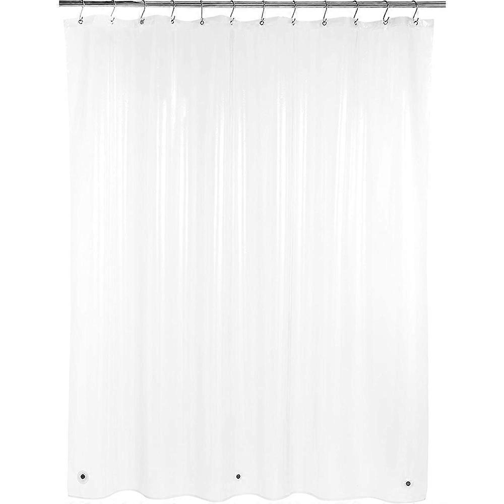White Shower Curtains, Mildew Resistant& Waterproof&Washable,Rustproof
