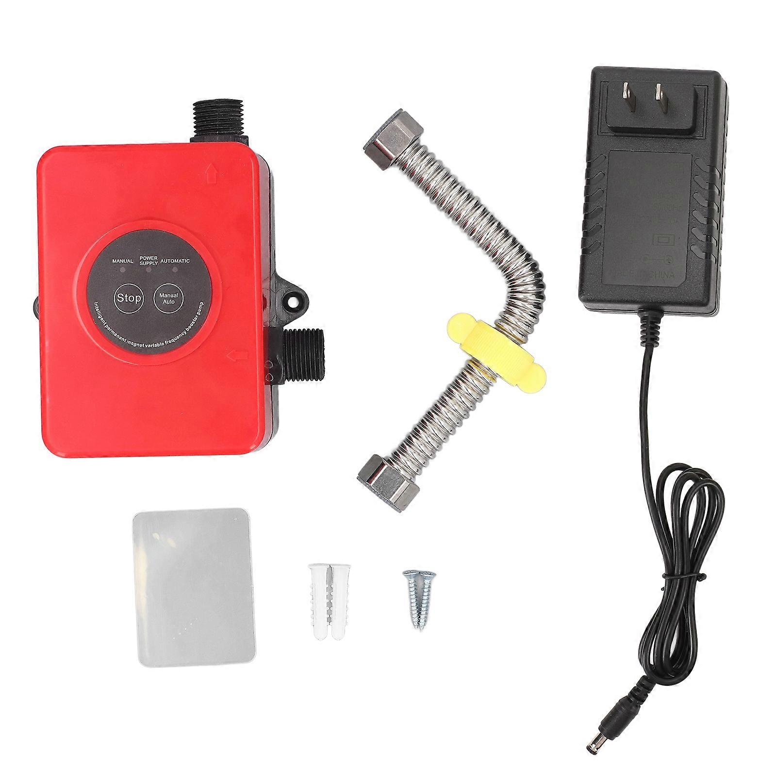 Portable Water Pressure Booster Pump Intelligent Permanent Magnet Direct Current Automatic Home Sprink Shower 100W US Plug
