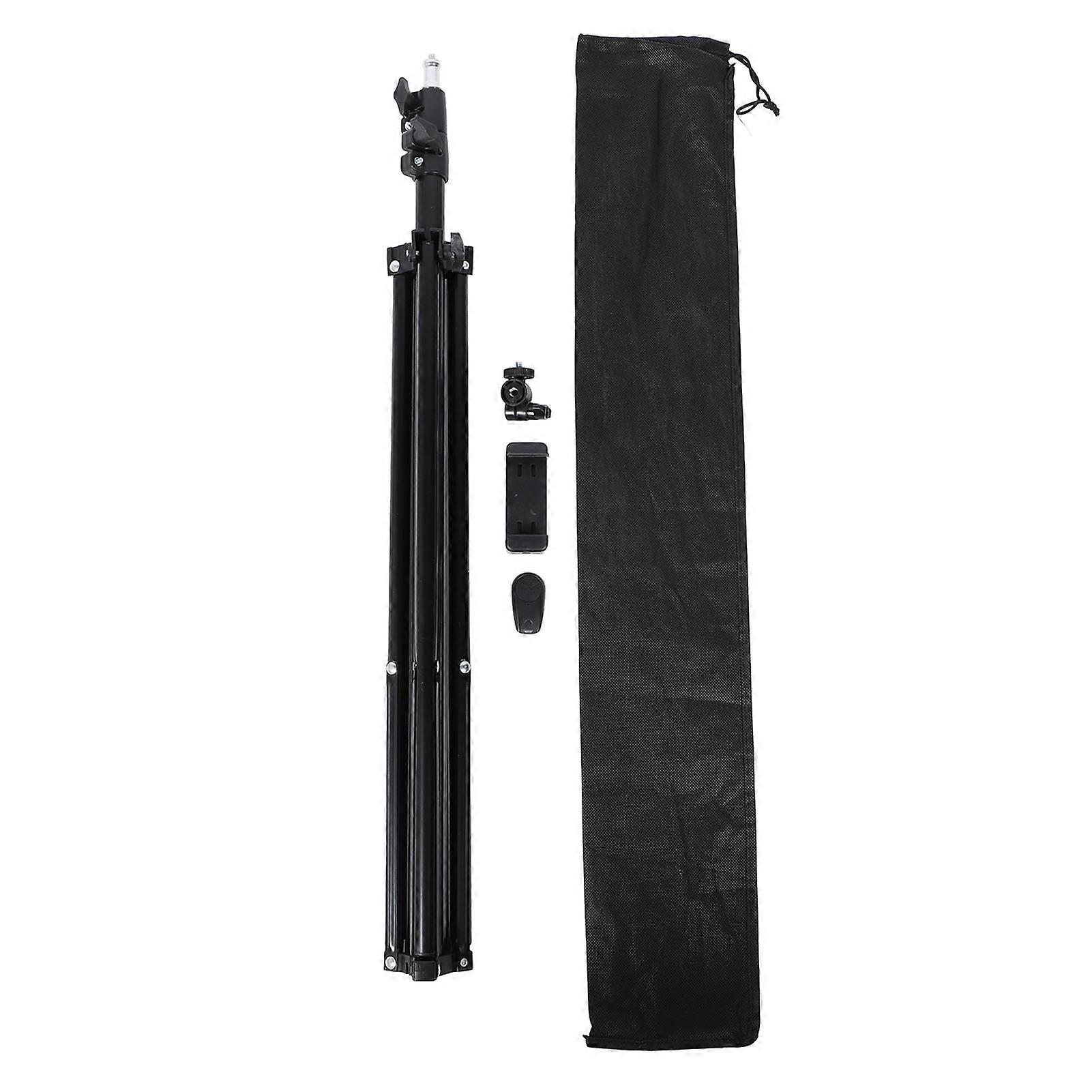 Lightweight Adjustable Tripod, Thick Photography Stand with Ball Head, Phone Holder, Bluetooth Remote, 2m