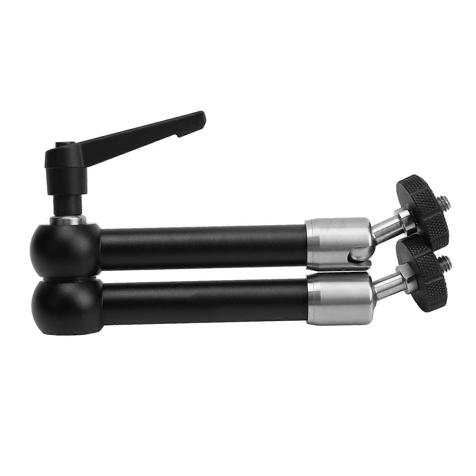 Adjustable Articulating Arm Articulating Universal Bracket with 1/4 Screw Hole for Monitor LED Light 11 Inch