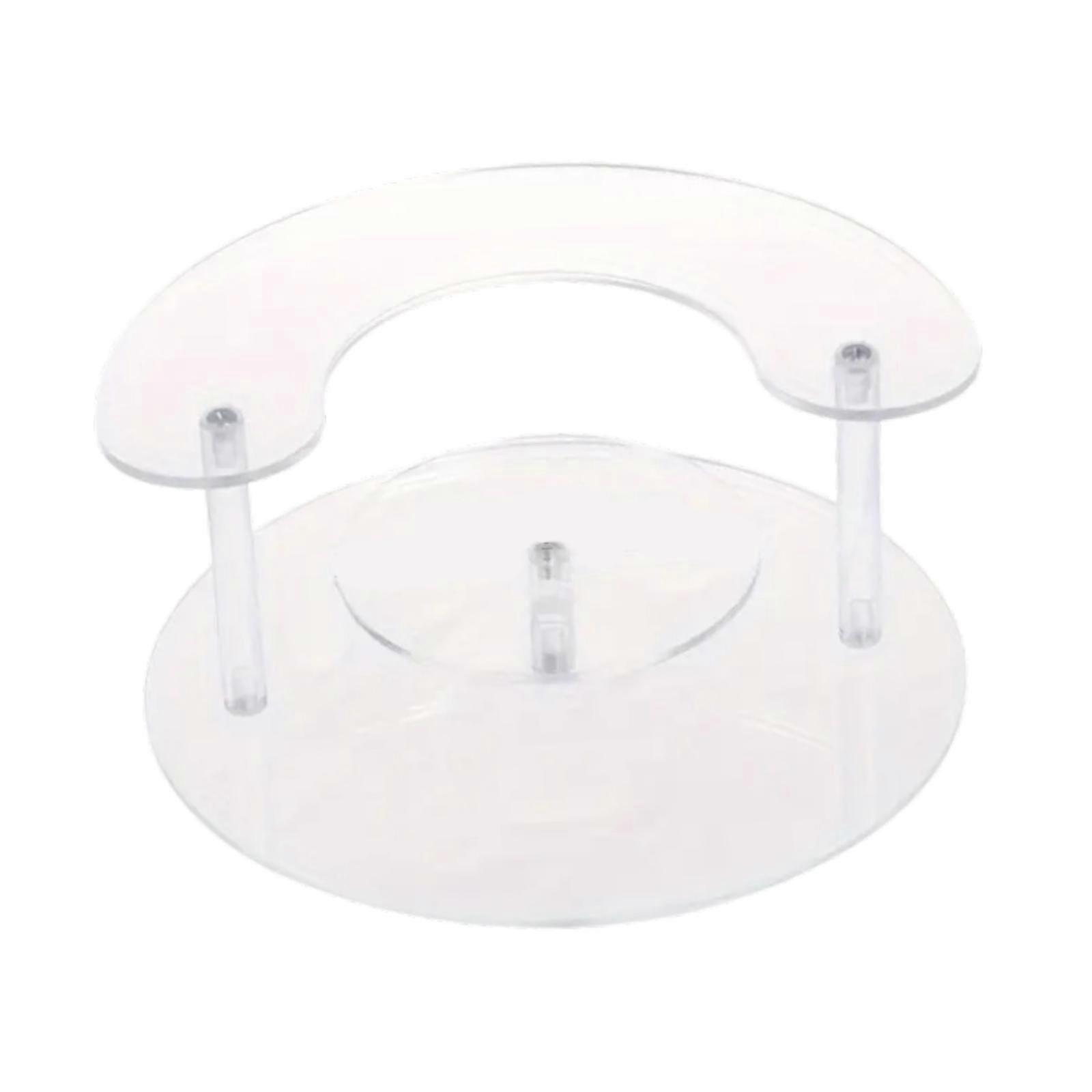 Clear Dessert Table Display Set 2 Tier Cupcake Stand for Vanity Refrigerator