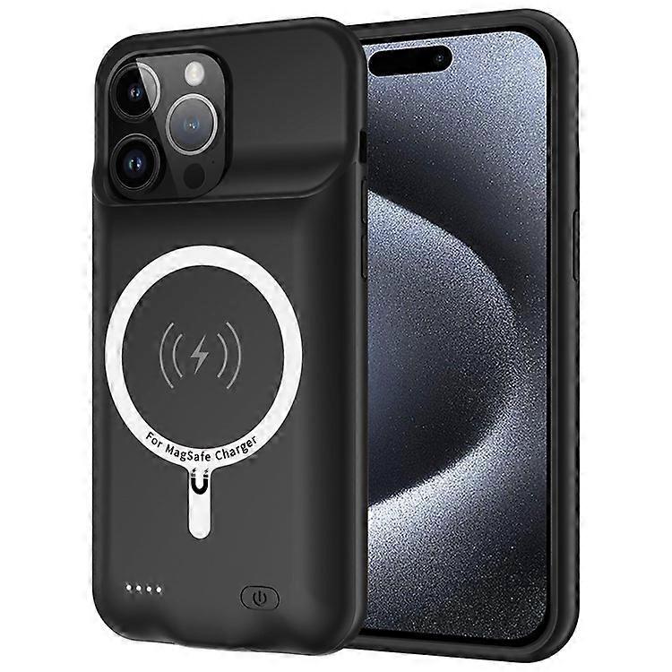 G88S 7000mAh Power Bank Phone Case Compatible For iPhone 15 Pro Magnetic Extended Battery Pack Charging Case Compatible with Magsa
