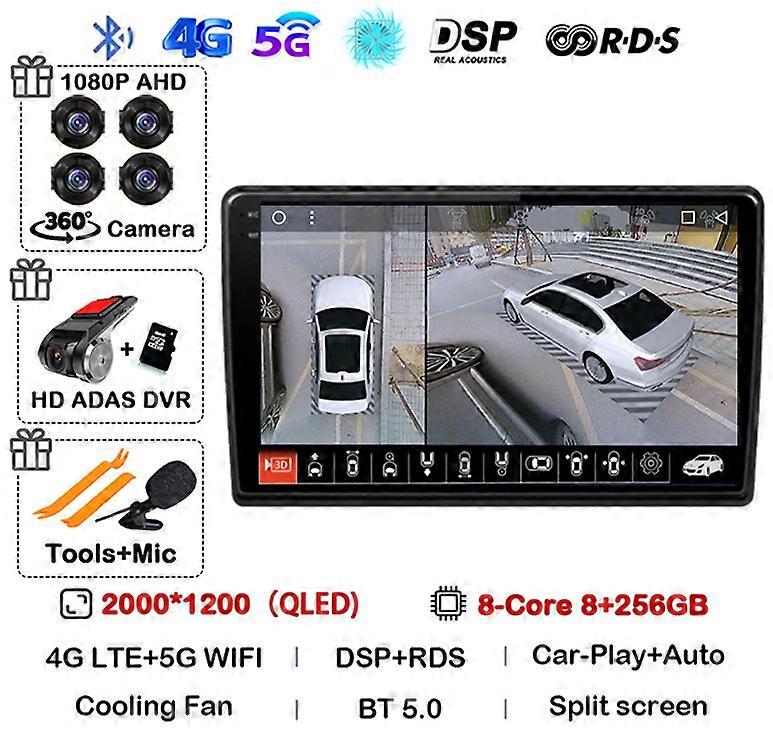 Android 13 Carplay Auto Wifi+4g For Ford Fusion 1 2005-2012 Car Radio Multimedia Video Player Gps Stereo 2din Head Unit Dsp Qled