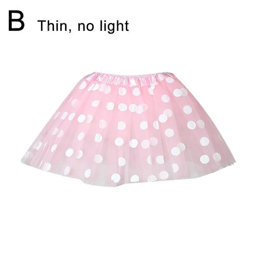 Pink (B)$Children's Tutu Skirt Princess Mesh Skirt Three-layer Short Skirt Performance Costume