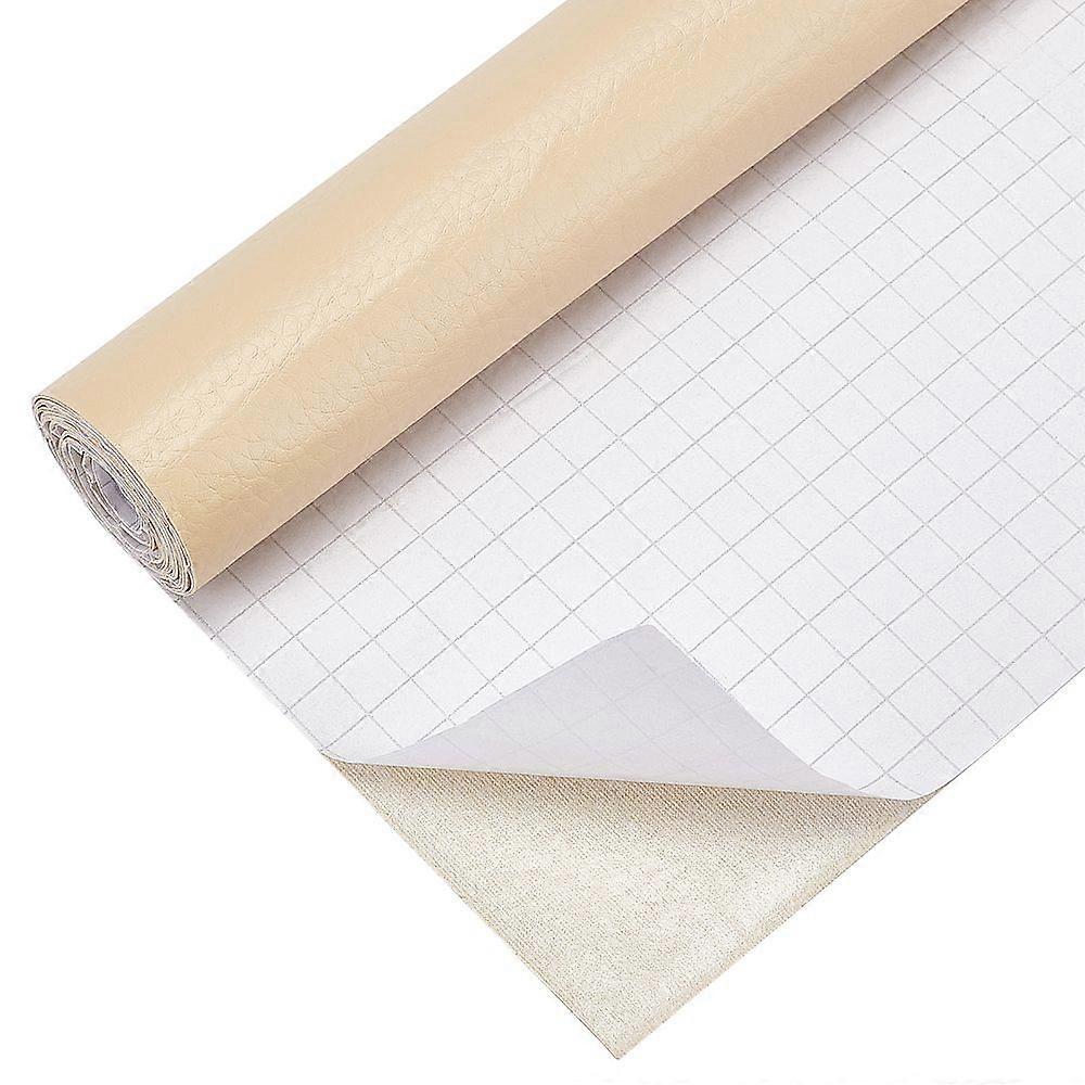 PU Leather Self-adhesive Fabric Rectangle Moccasin 120x40.4x0.08cm