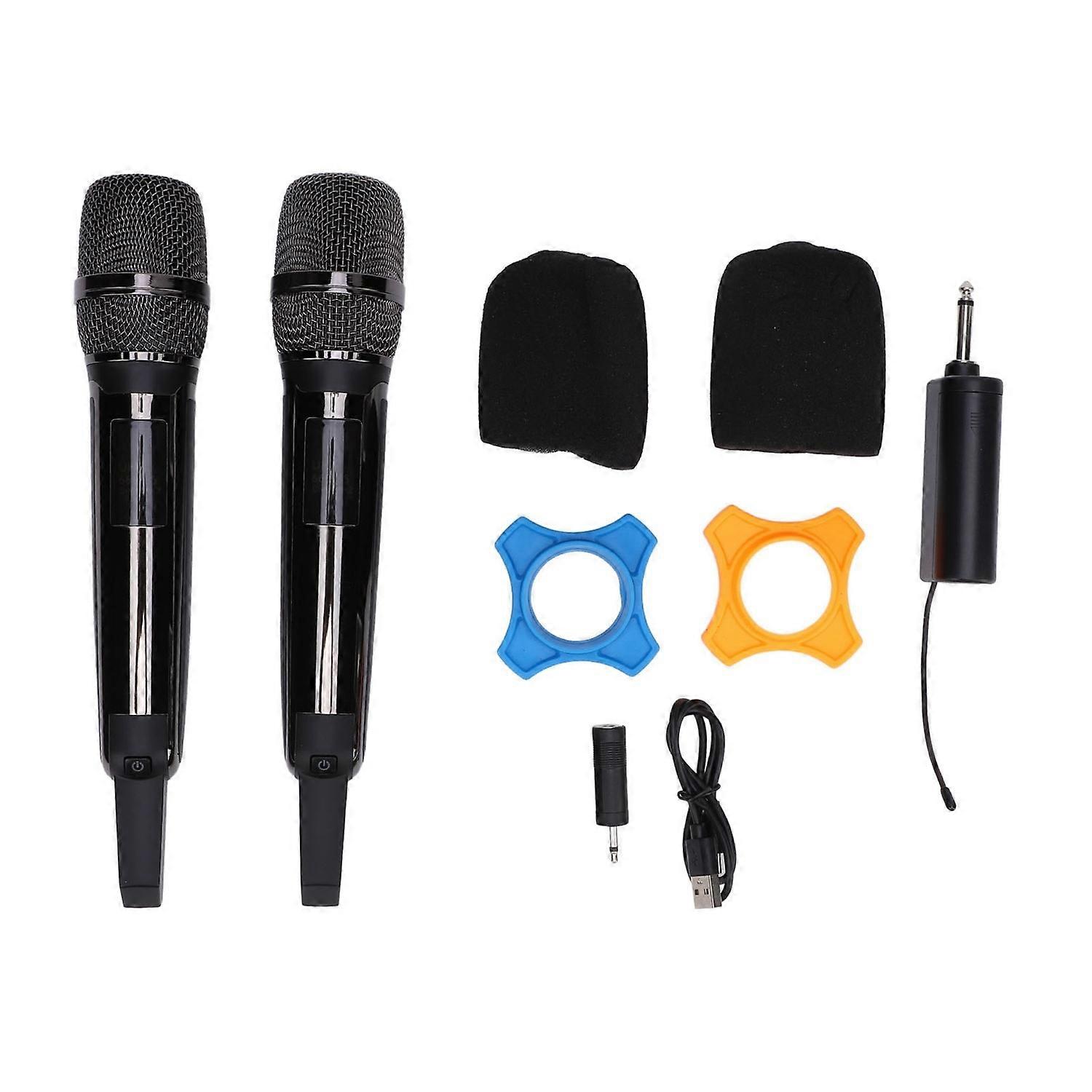 Wireless Microphone UHF Handheld Cordless Dynamic Mic System with Receiver for Karaoke Singing Speec