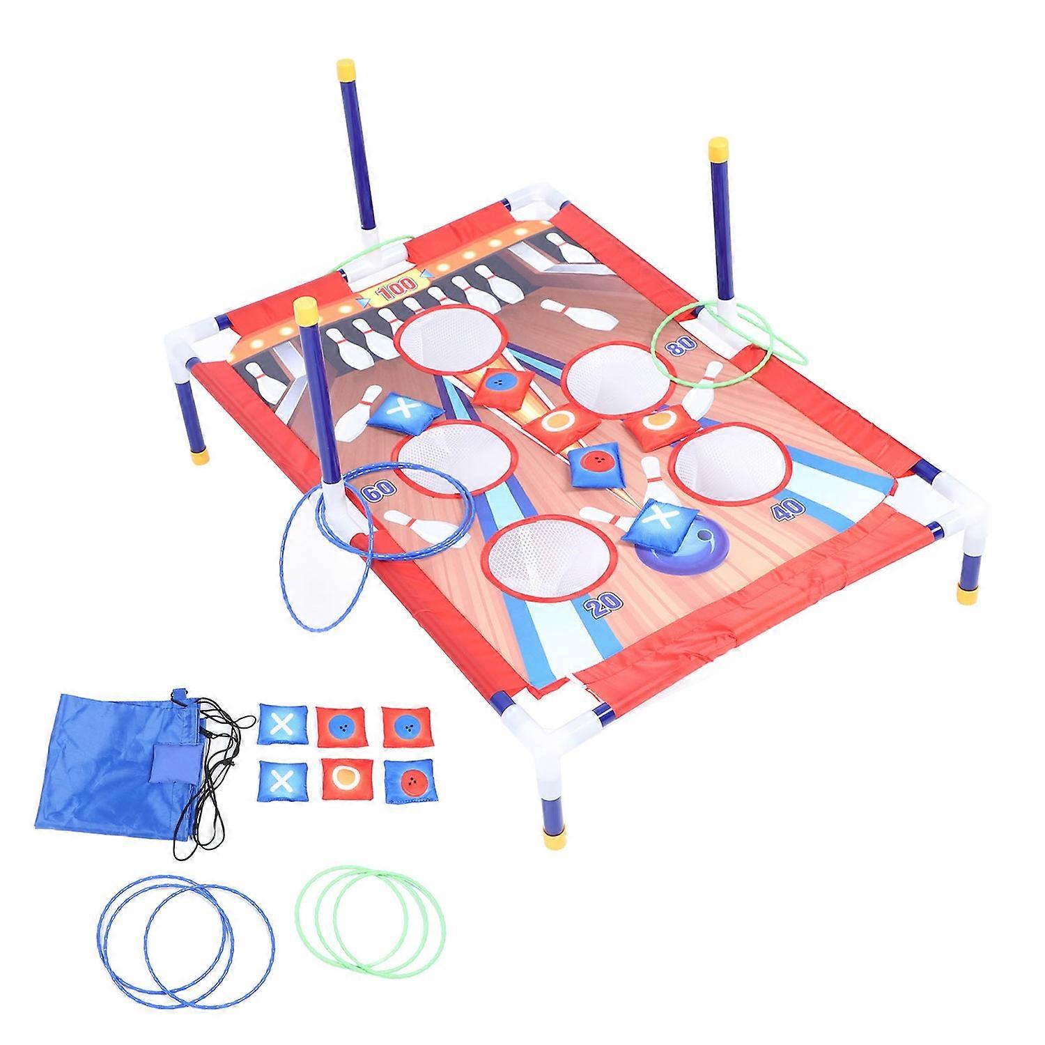 Bean Bag Tossing Game Portable Parent Child Interaction Sports Cornhole Game Set for Children Outdoo