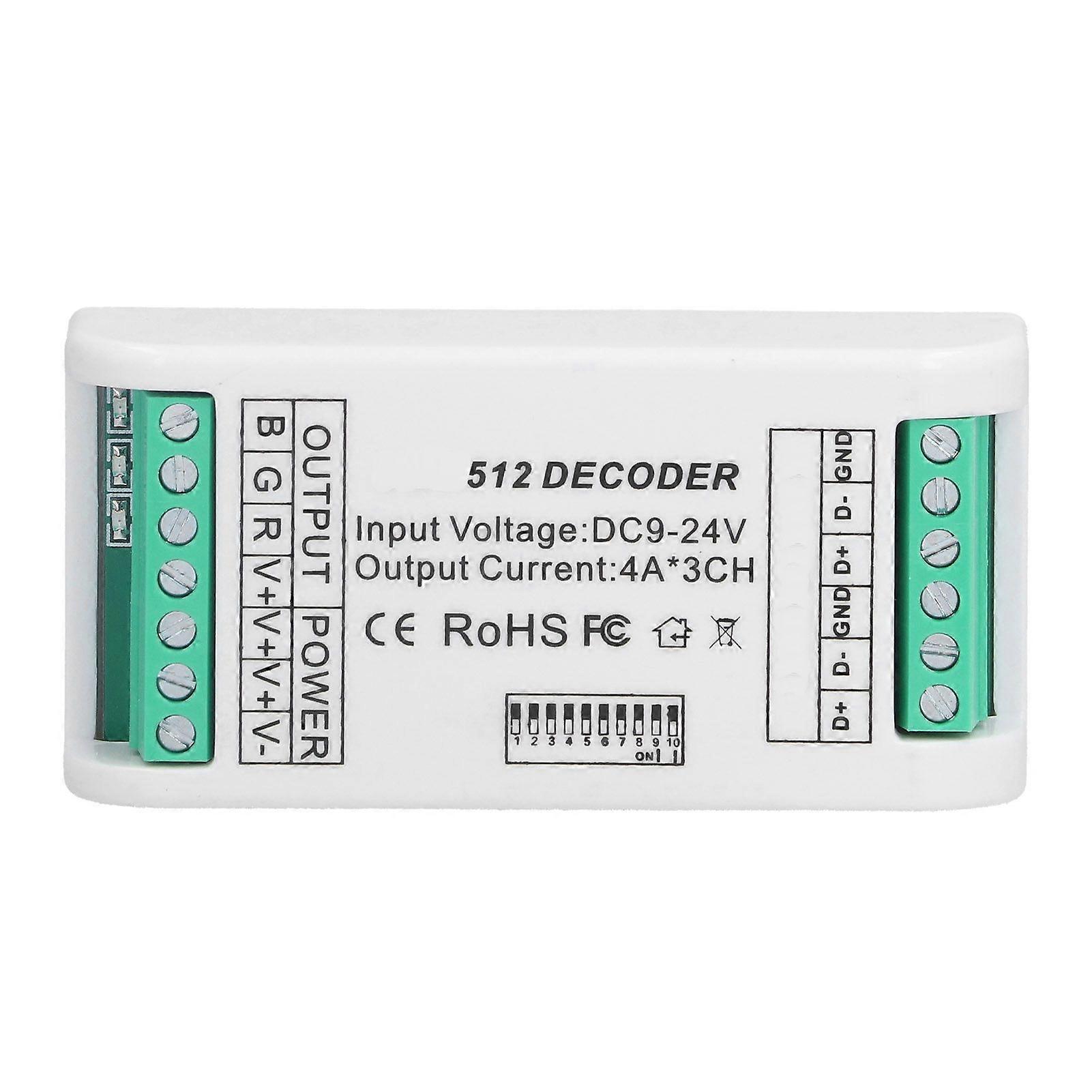 3 Channels LED Decoder Strip Controller RGB Controller DMX512 Constant Voltage Control 924V