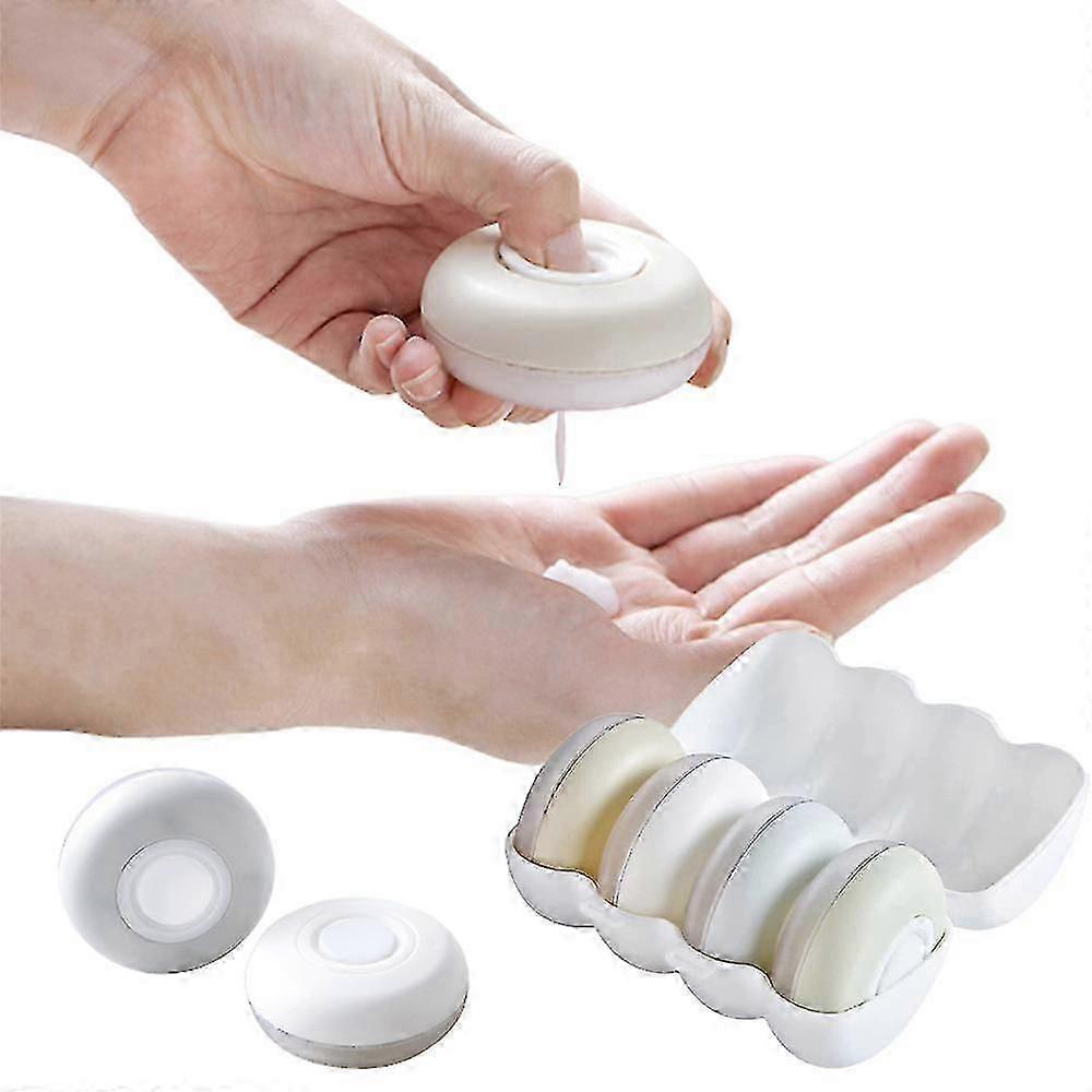 Portable 4-in-1 Travel Bottle Press-type Soap Lotion Dispensers Storage Box