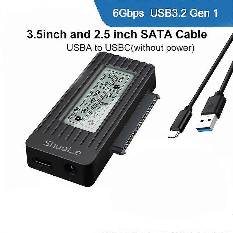 USB 3.0 till SATA IDE hårddiskadapter omvandlarkabel för 3,5 2,5 tums hårddisk / ssd SATA III hårddiskadapter för PC bärbar dator