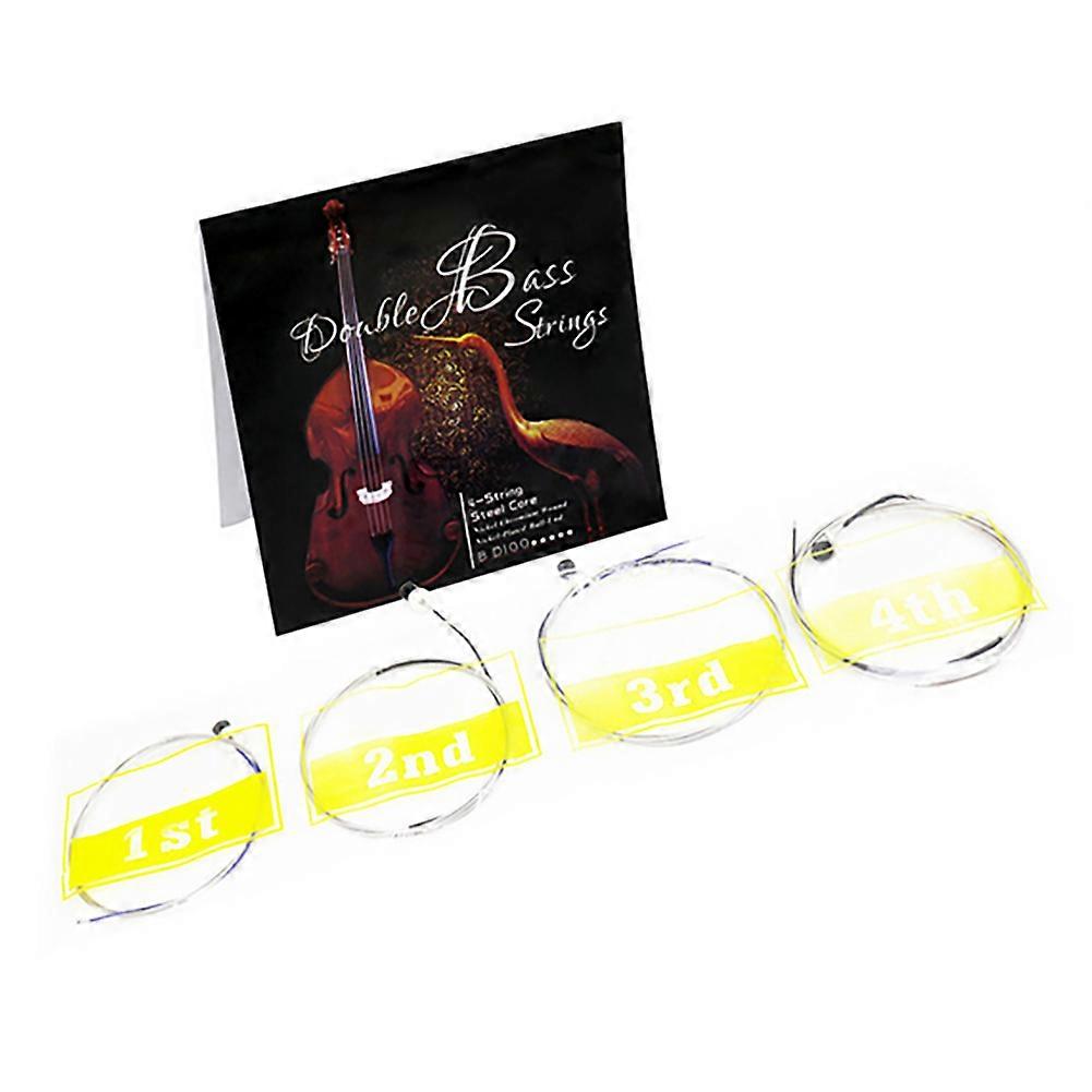 コントラバス弦フルセット(GDAE) - スチールコアニッケルクローム