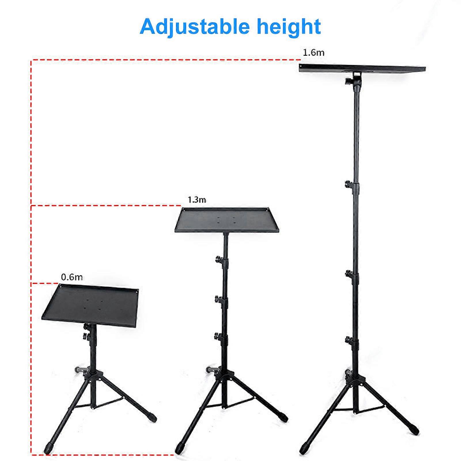 Projector Tripod Stand Universal Laptop Stand with Tray Adjustable Height from 24-63 inch