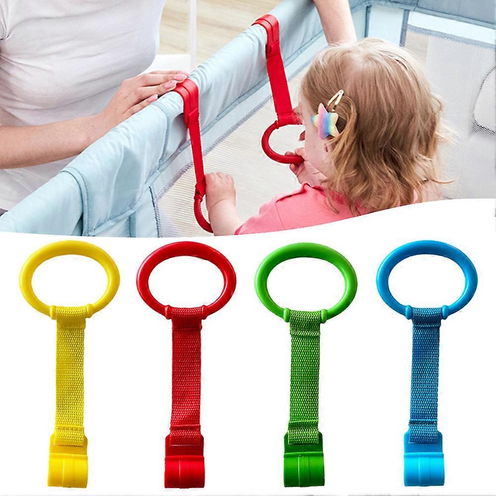 4Pcs Playpens Accessories Baby Learn To Stand Hand Pull Rings Kids Walking Training Tool