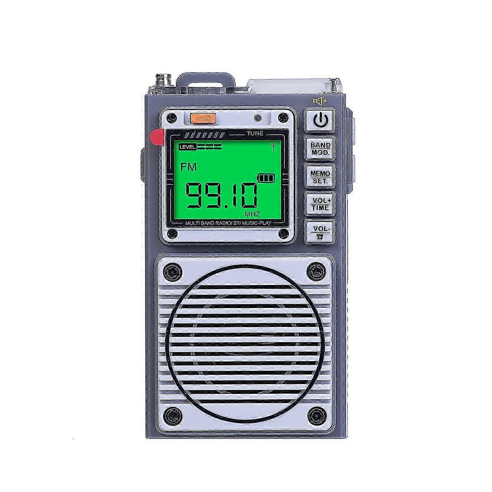 FM Radio Digital Portable Stereo Speaker MP3 o Player AM FM Radio with 3.5mm Headphone Jack