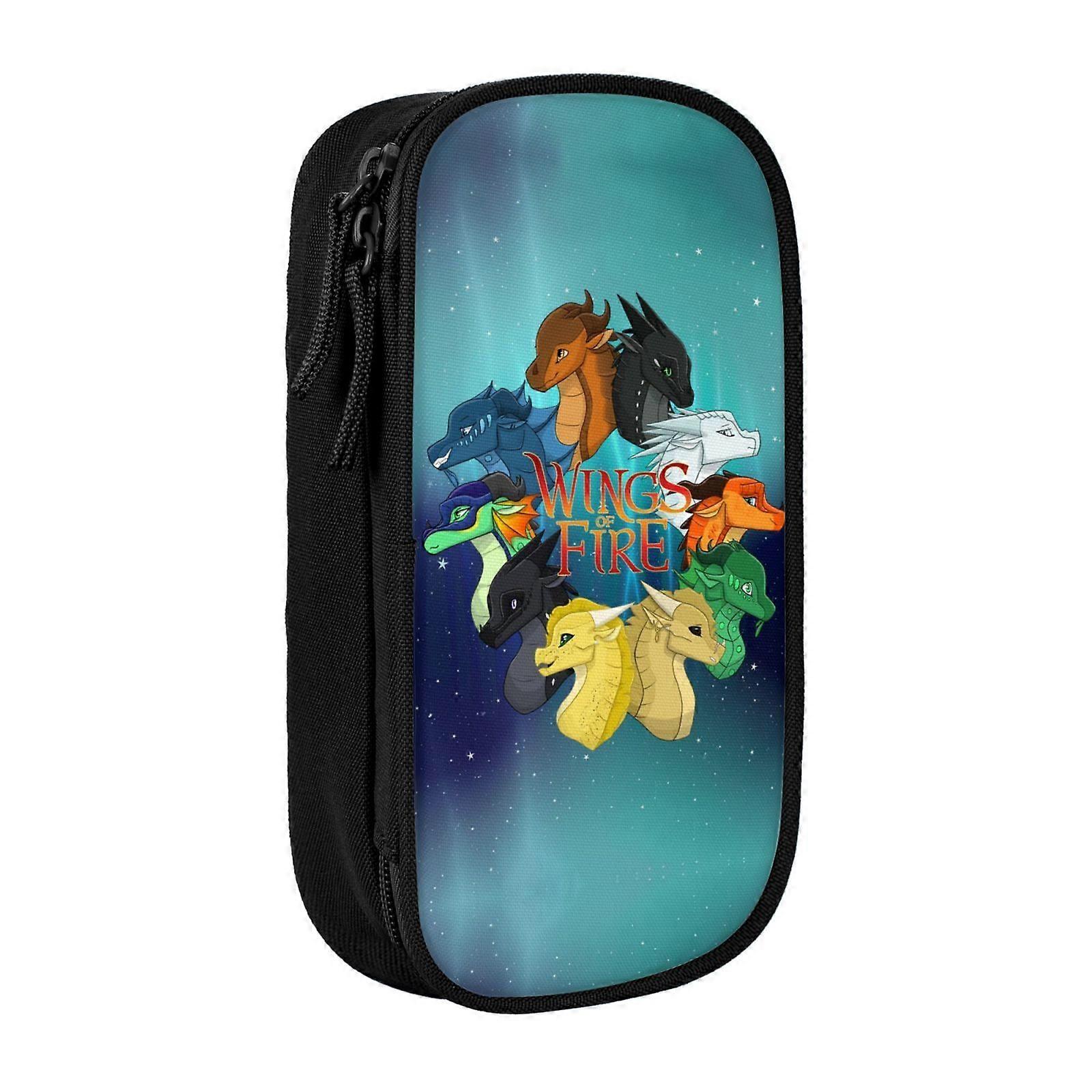 i1389 أجنحة من مقلمة النار ، قلما متعدد الأغراض ، سعة كبيرة متينة قلم رصاص حقيبة تخزين القلم المنظم القرطاسيةwtBD4769