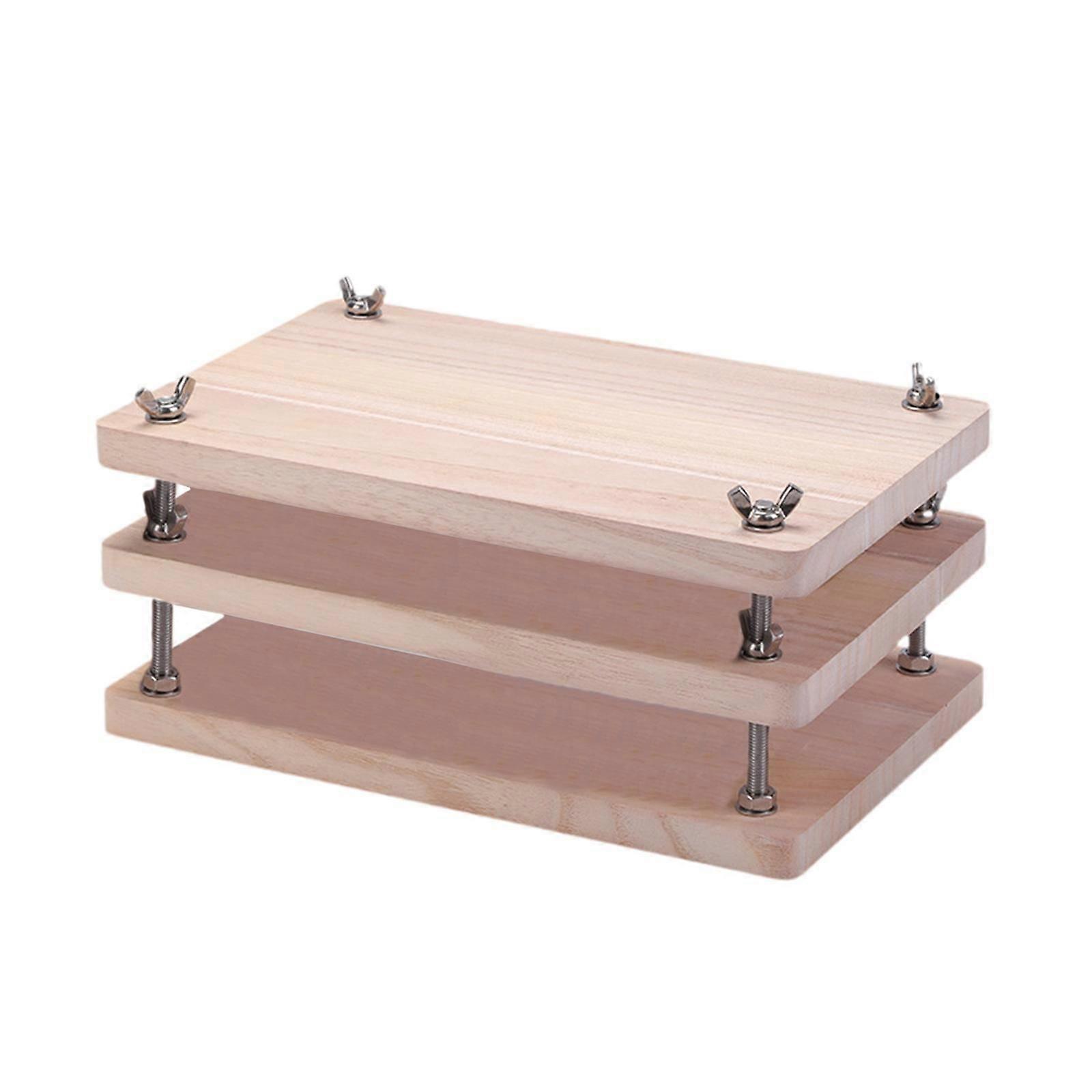 Book Press 3 Boards Portable Binding Press for Documents Scrapbooking Labels