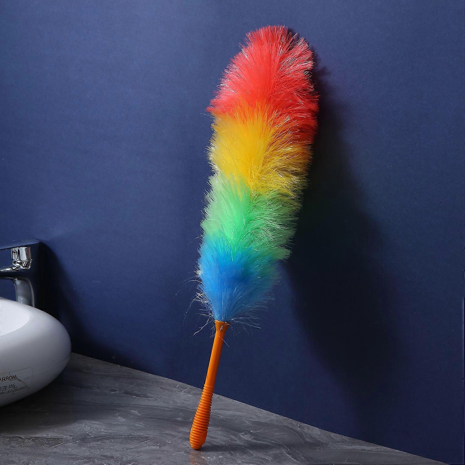Kitchen + Home 23 inch Rainbow Static Duster    Electrostatic Feather Duster Attracts dust Like a Magnet!