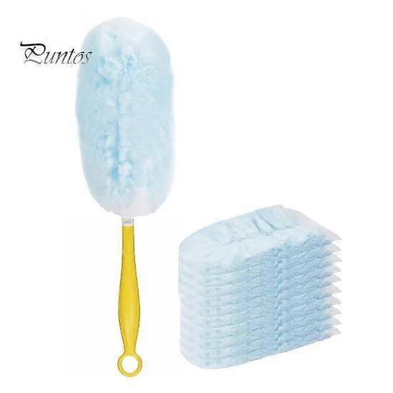 10Pcs Electrostatic Dust Duster Versatile Compatibility Dust Attraction Tool Heavy-duty 360-degree Cleaning Duster