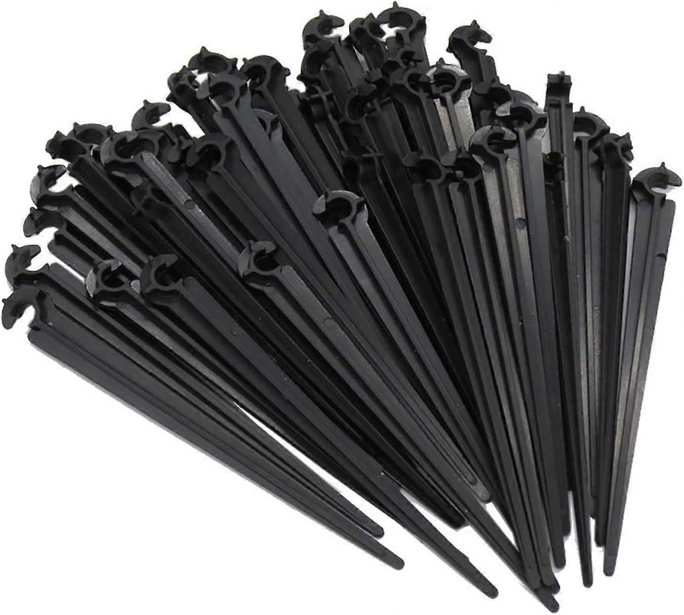 50 pcs Hose Support Ground Attachment for "C" Stakes Fixed Rod Holder for Irrigation Hose and Garden Watering Hose