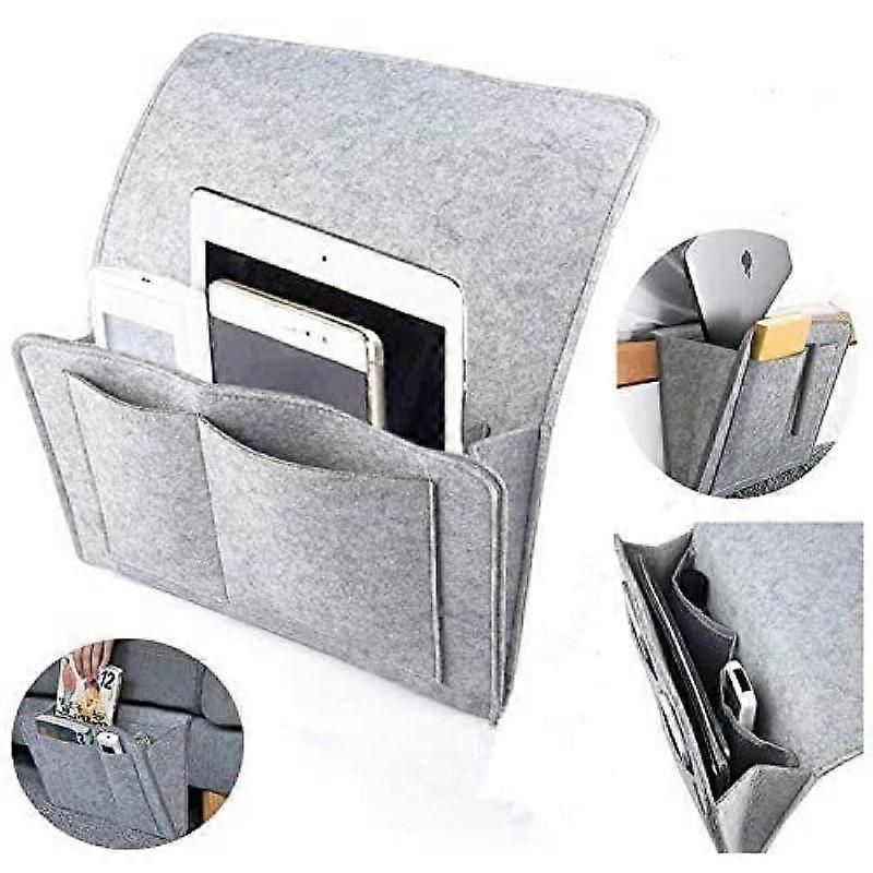 Organizer for Your Bedside or Sofa, Environmentally Friendly Design Ensures Stability for Electronics, Reading Materials, and More