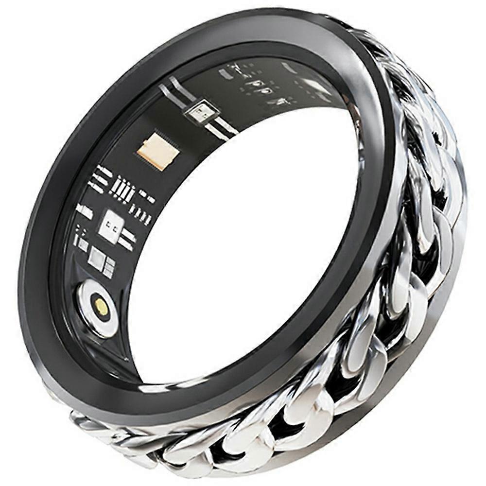 V5 Rotation Decompression Health Monitoring Multi-function Smart Ring,Magnetic Cable Charging